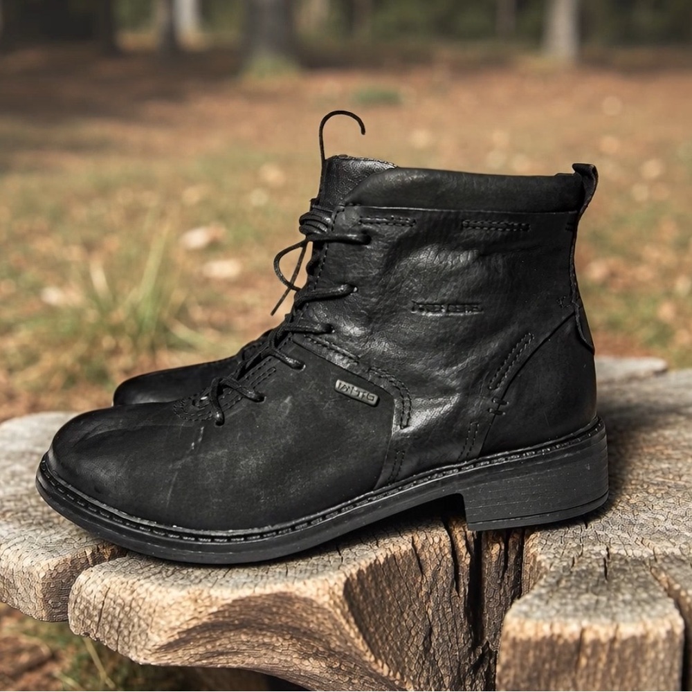 🌻NEW Josef Seibel Selena 50 Black Leather Ankle Boot Size 40 US Size 9-9.5